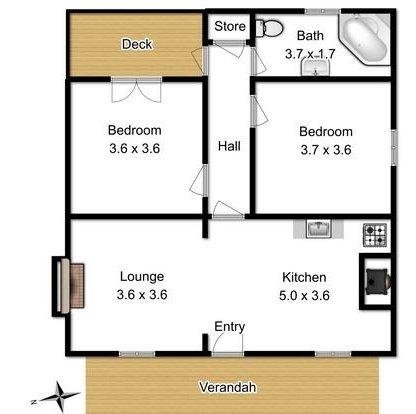 Kerrellie Cottages 2, 4 & 8 Reid Street - Hotel QLD 12